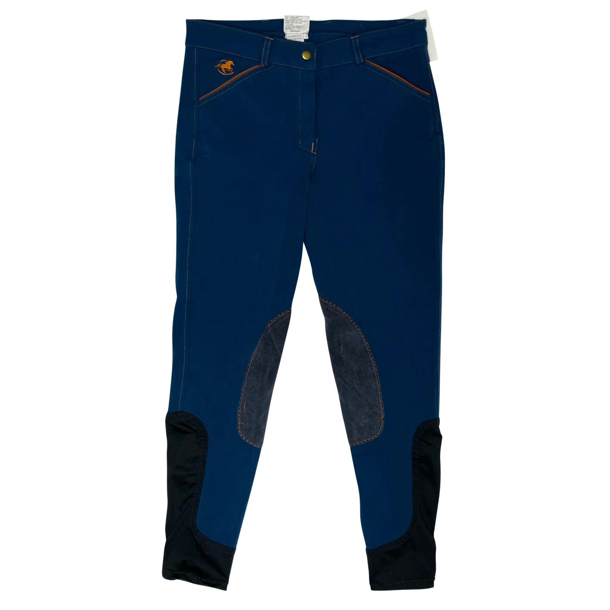 SmartPak 'Piper' Knee Patch Breeches in Cobalt/Rust - Women's 28R