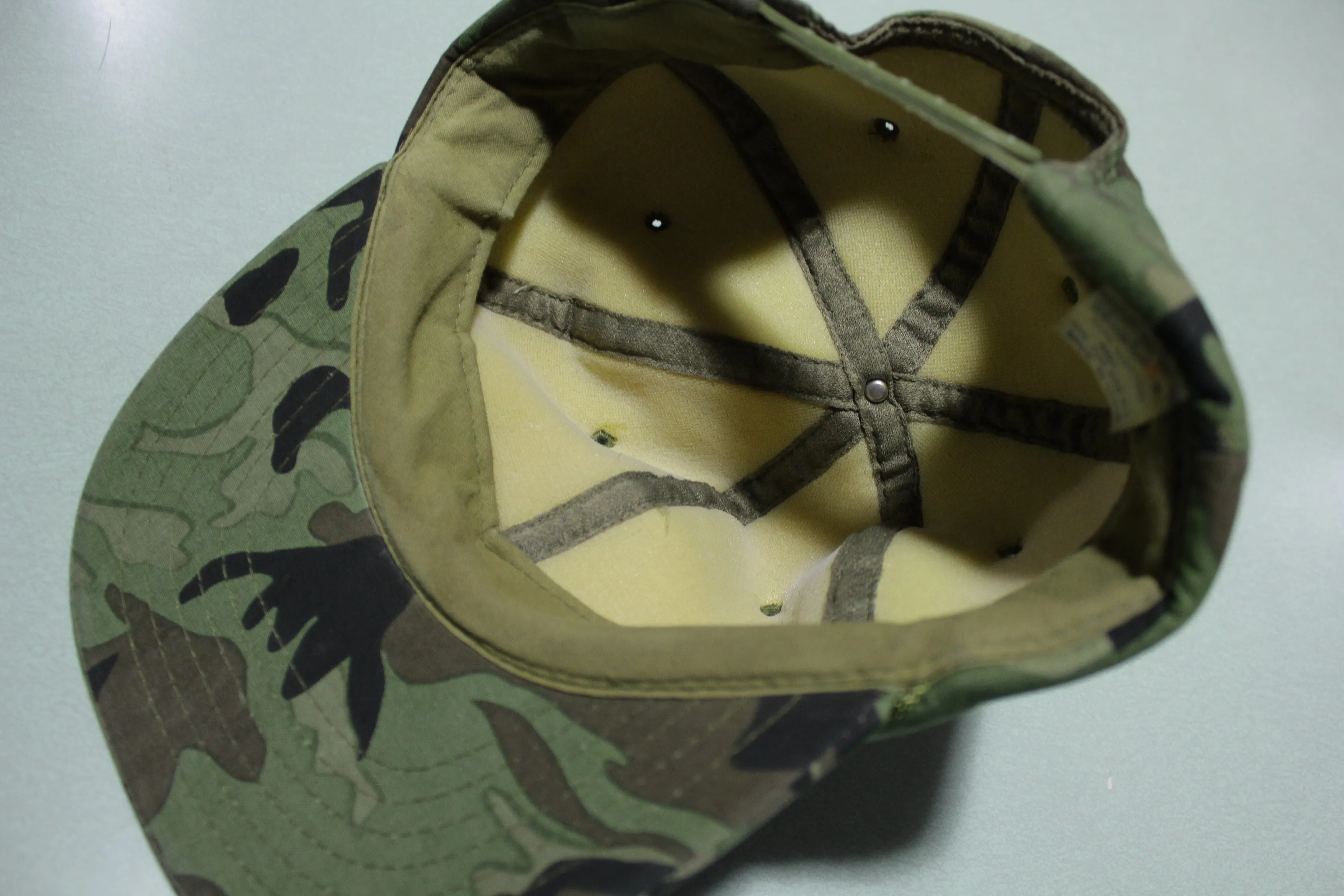 Sportsman Camo Hunting Full Foam Vintage 80's Adjustable Snap Back Trucker Hat