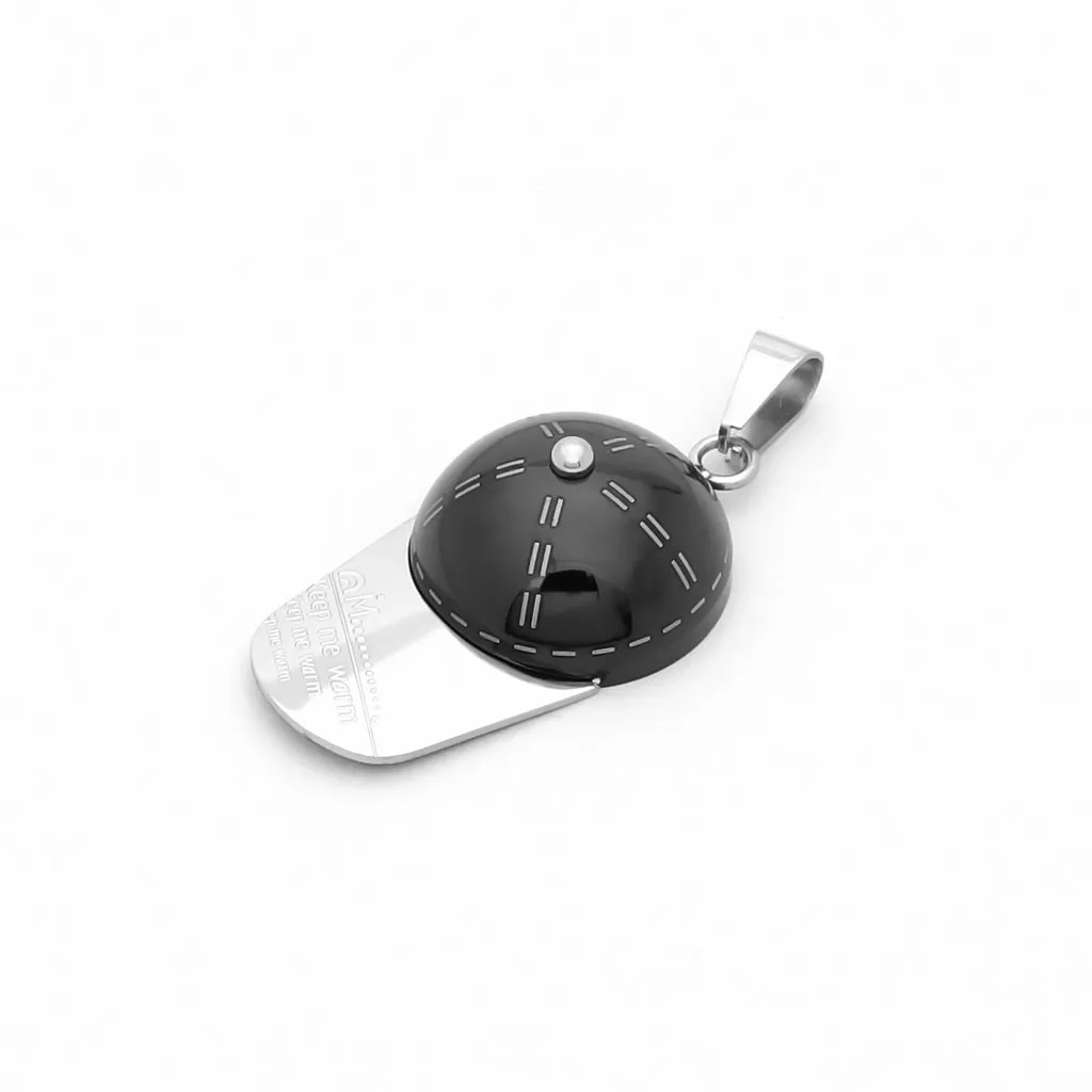 Stainless Steel Baseball Cap Pendant