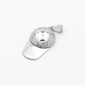 Stainless Steel Baseball Cap Pendant