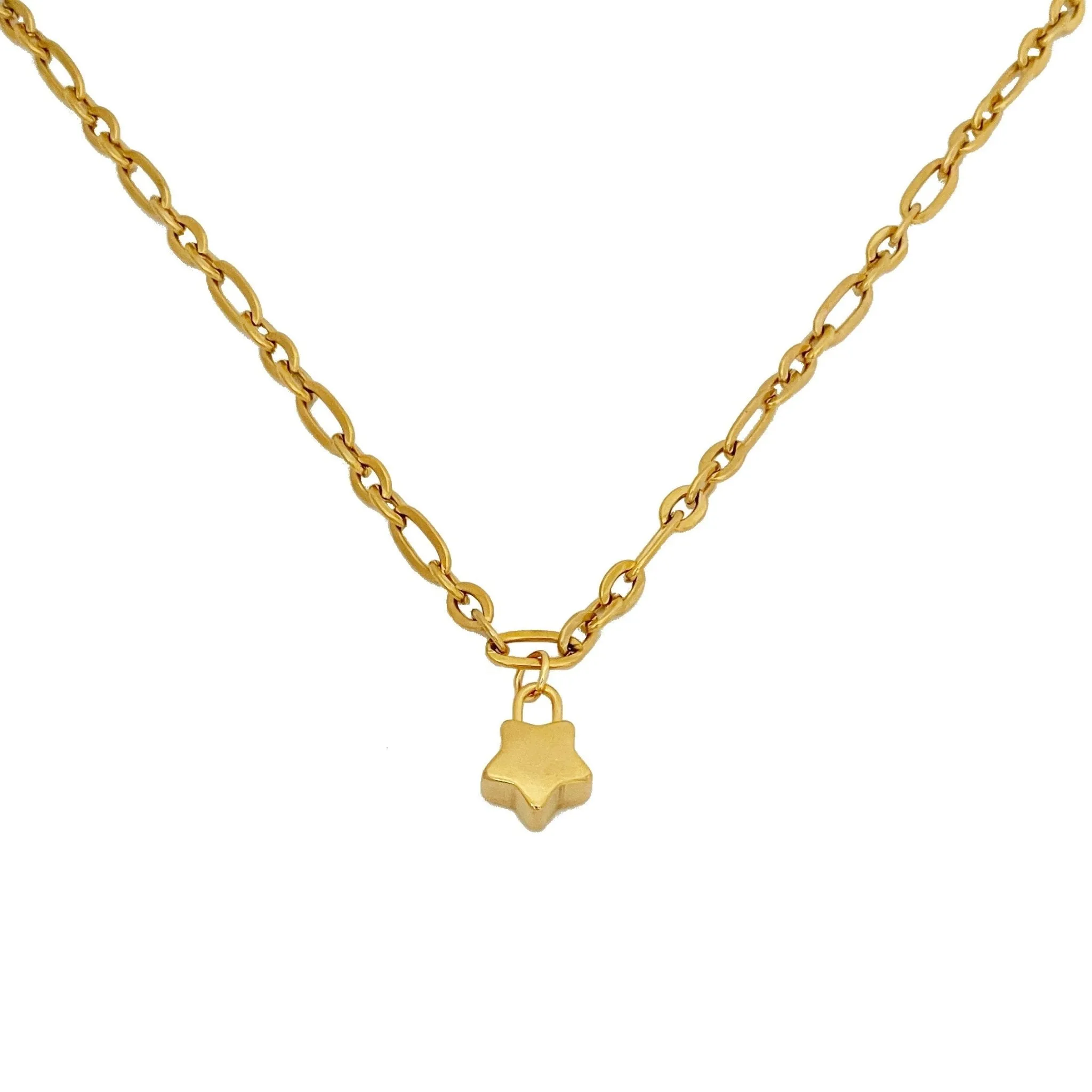 Star Lock Necklace