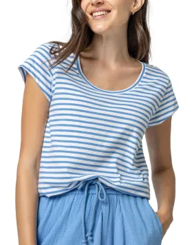 Striped Scoop Neck (Marina Stripe)