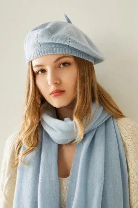 Stunning Cashmere Beret and Scarf SET