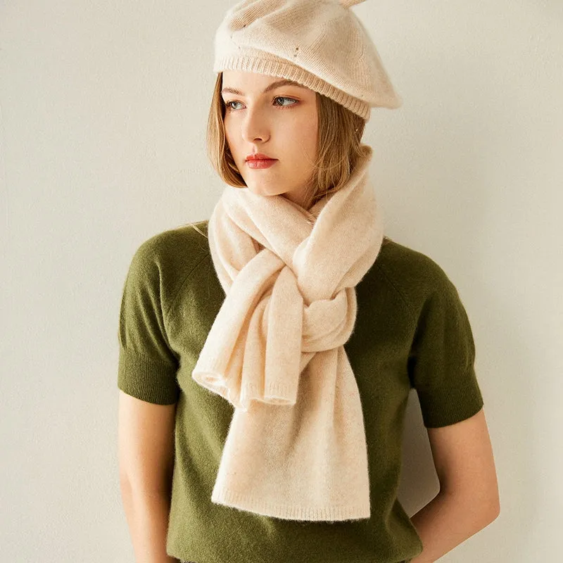 Stunning Cashmere Beret and Scarf SET