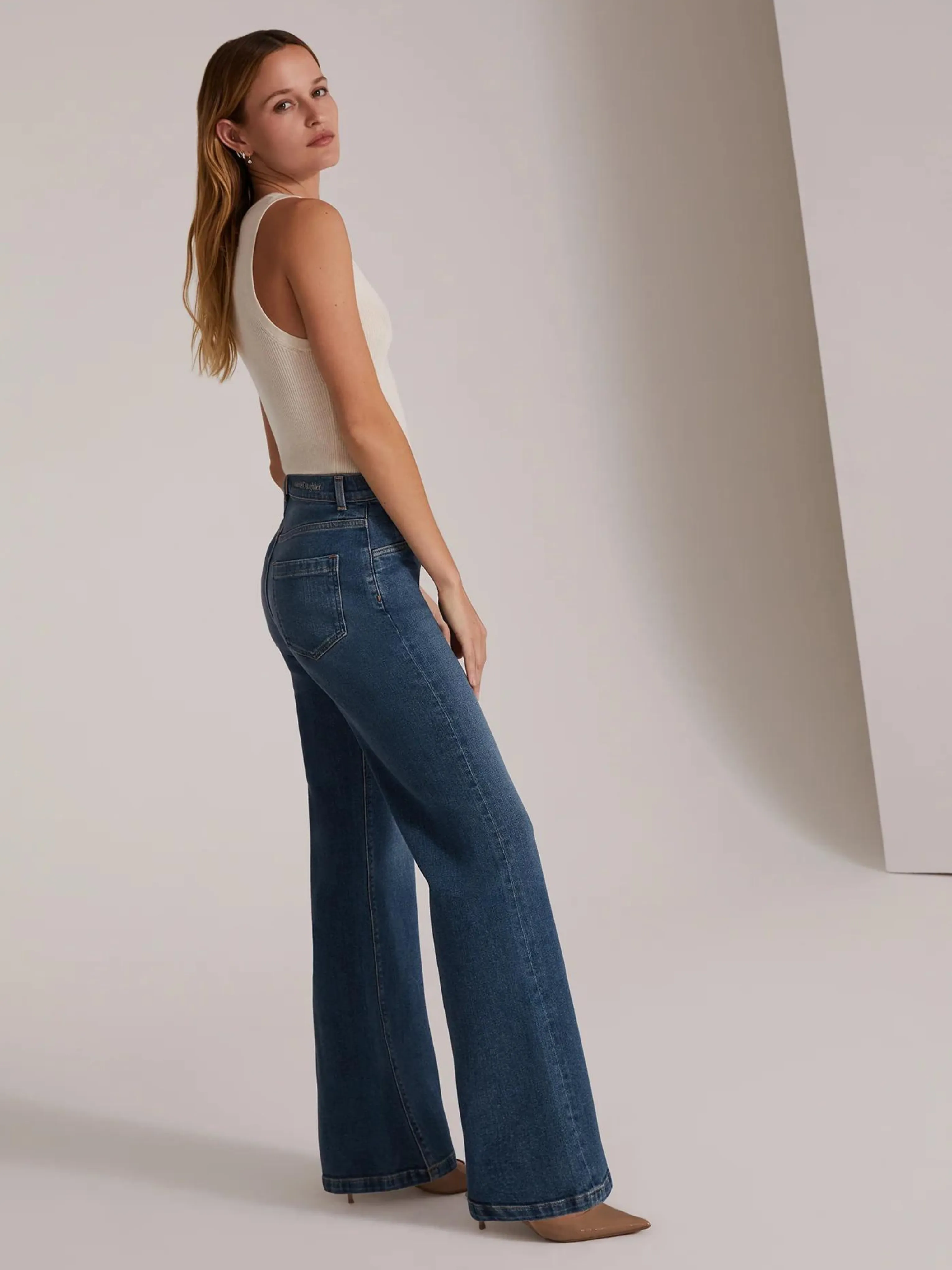 The Jordie Super High Rise Wide Leg Jeans