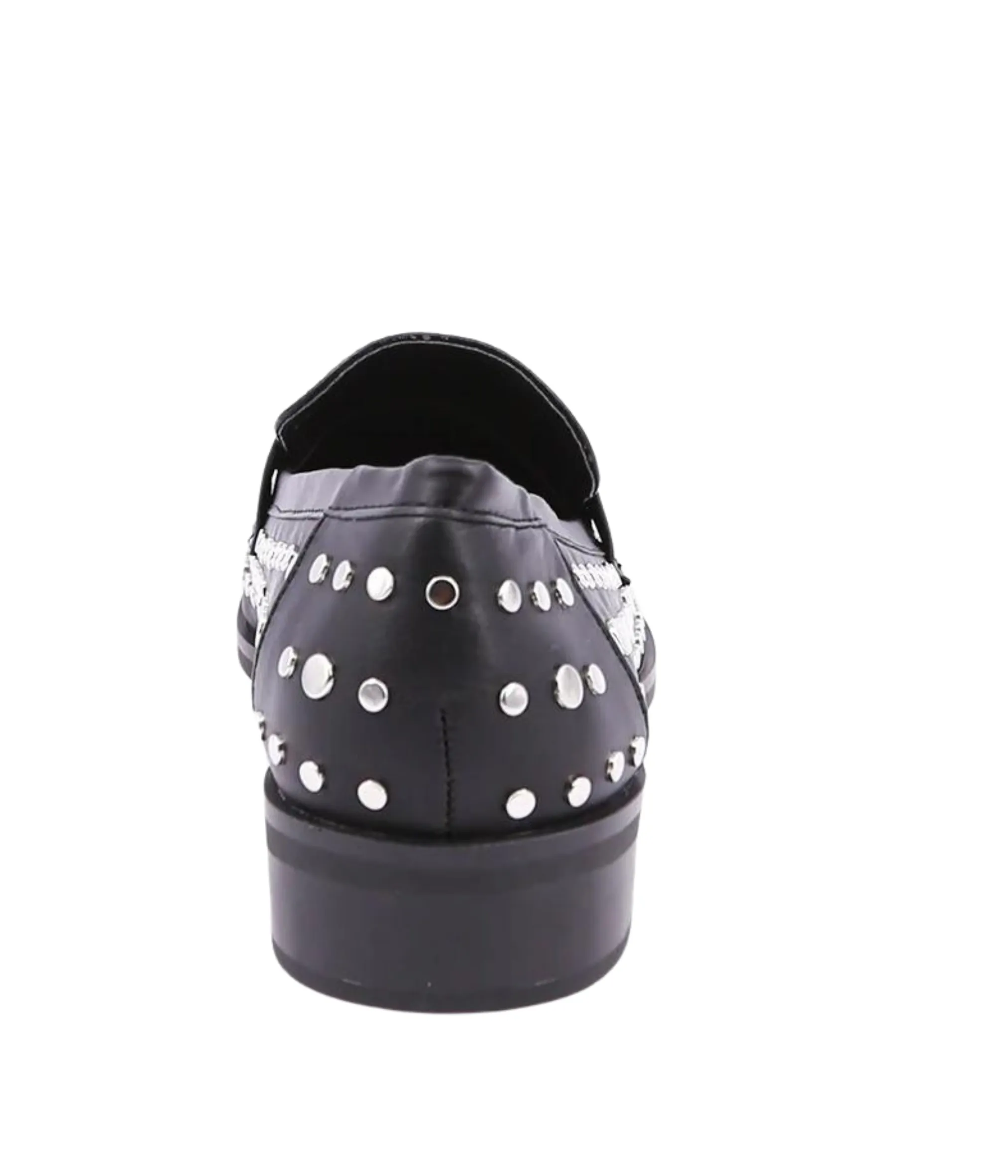 Titina Black Studded Loafer