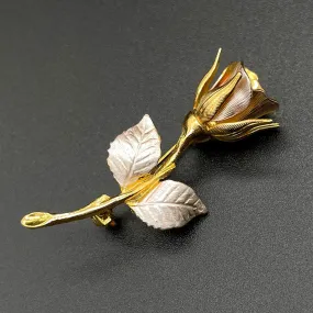 【USA輸入】 ヴィンテージ GIOVANNI ローズ ブローチ/Vintage GIOVANNI Rose Brooch