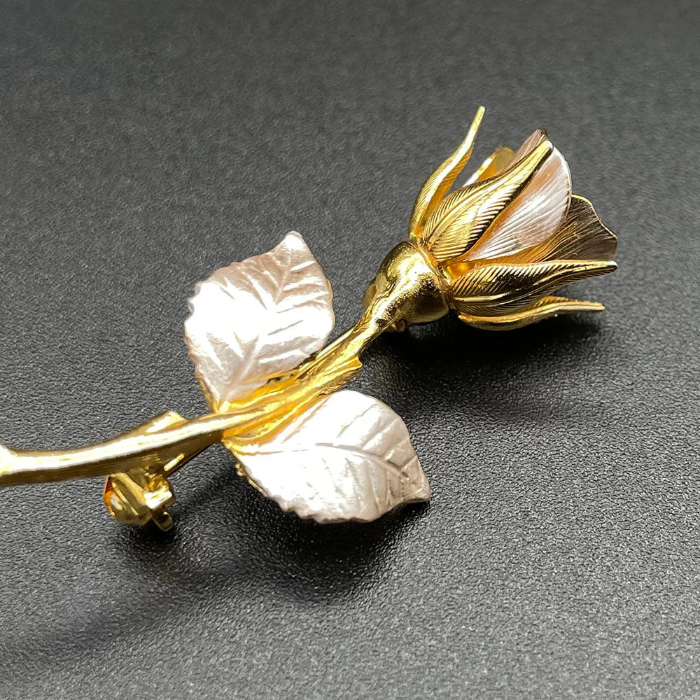 【USA輸入】 ヴィンテージ GIOVANNI ローズ ブローチ/Vintage GIOVANNI Rose Brooch