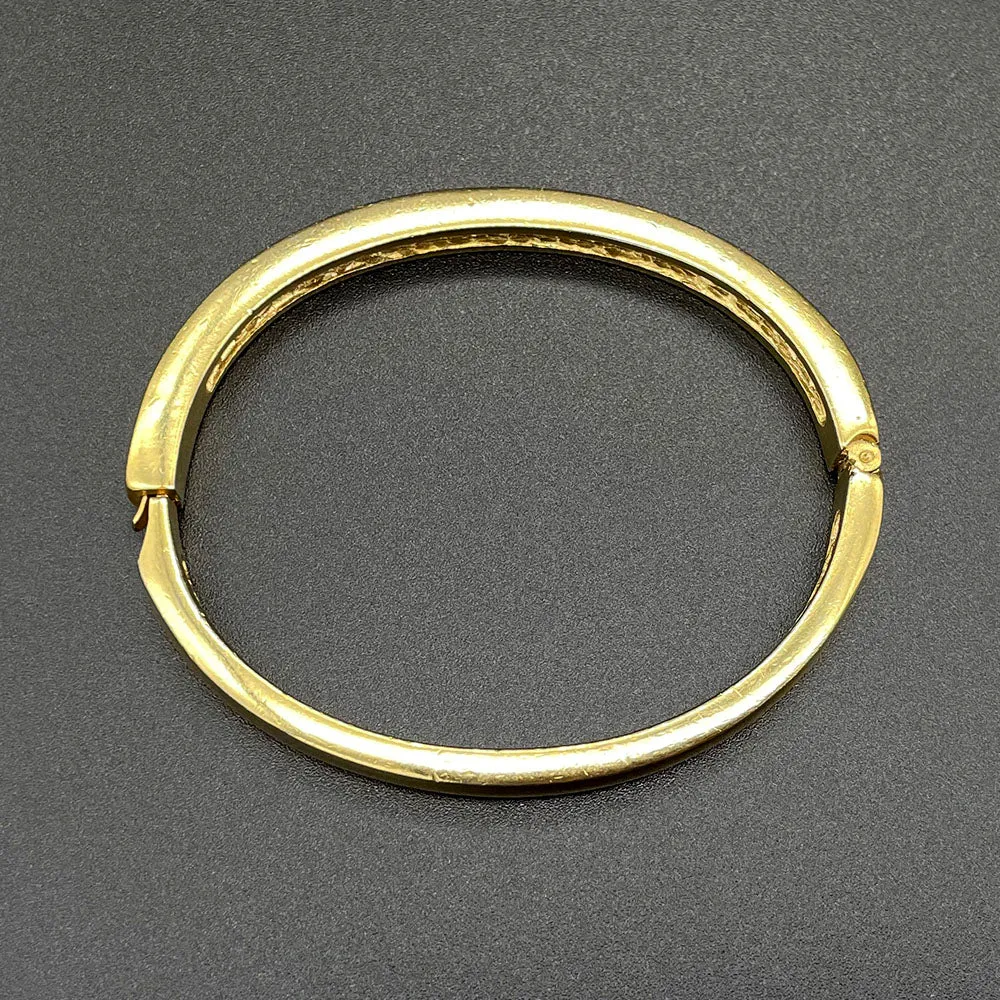 【USA輸入】ヴィンテージ ROMAN クリアビジュー バングル/Vintage ROMAN Clear Bijou Bangle