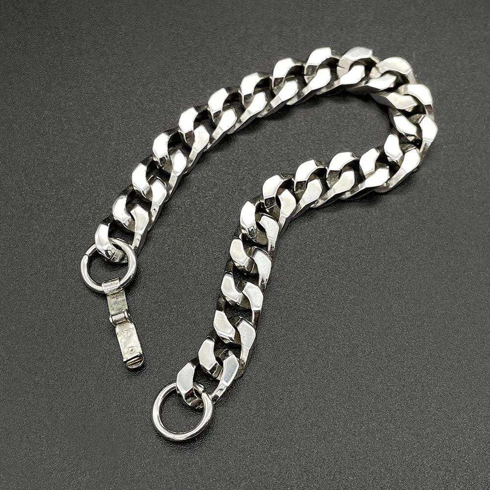 【USA輸入】ヴィンテージ TRIFARI シルバートーン チェーン ブレスレット/Vintage TRIFARI Silver Chain Bracelet