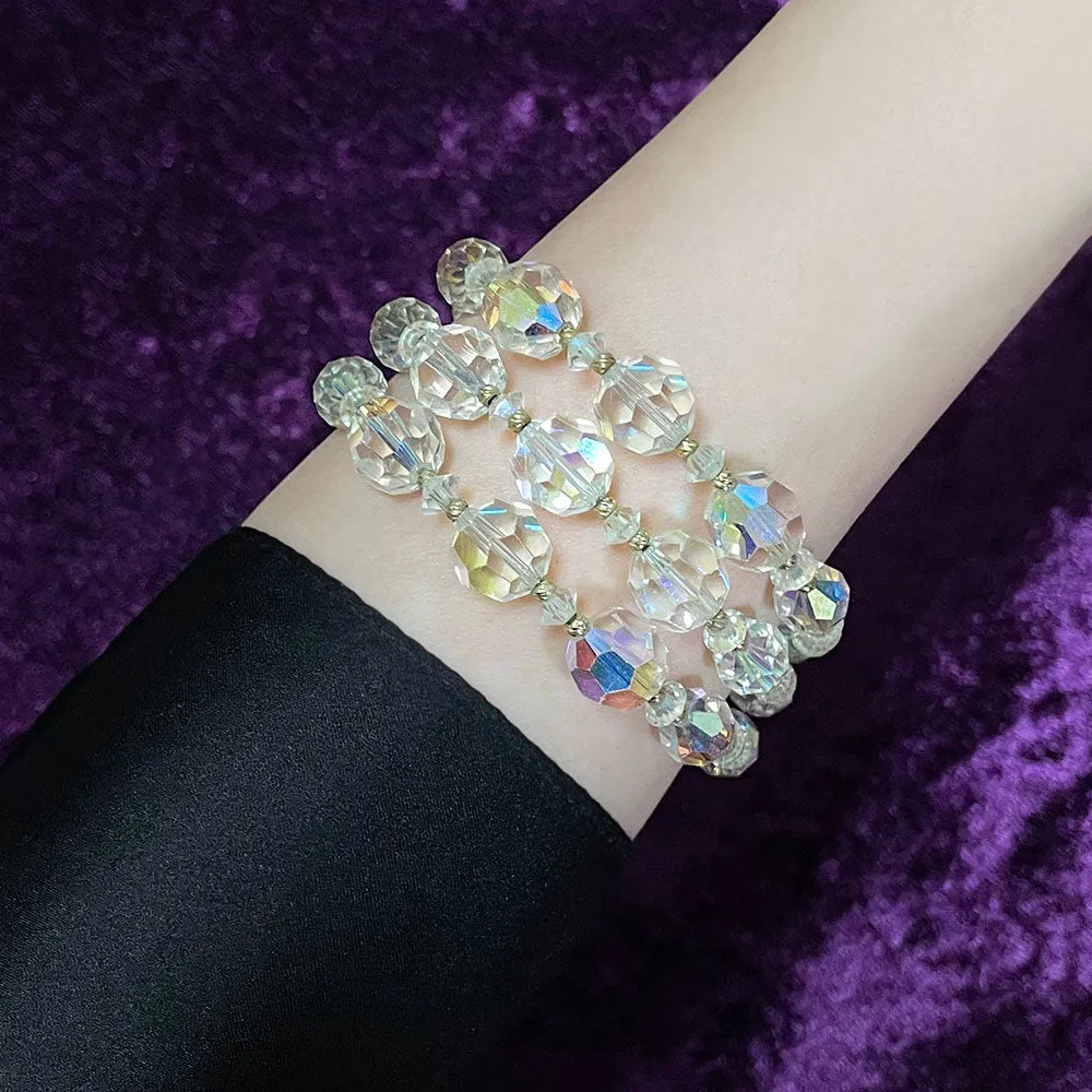 【USA輸入】ヴィンテージ VENDOME オーロラ ガラスビーズ ブレスレット/Vintage VENDOME Glass Beads Bracelet