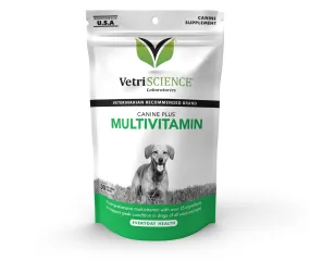 VetriScience Canine Plus Multivitamin for Dogs, Chew, Veggie Flavor 30 Count