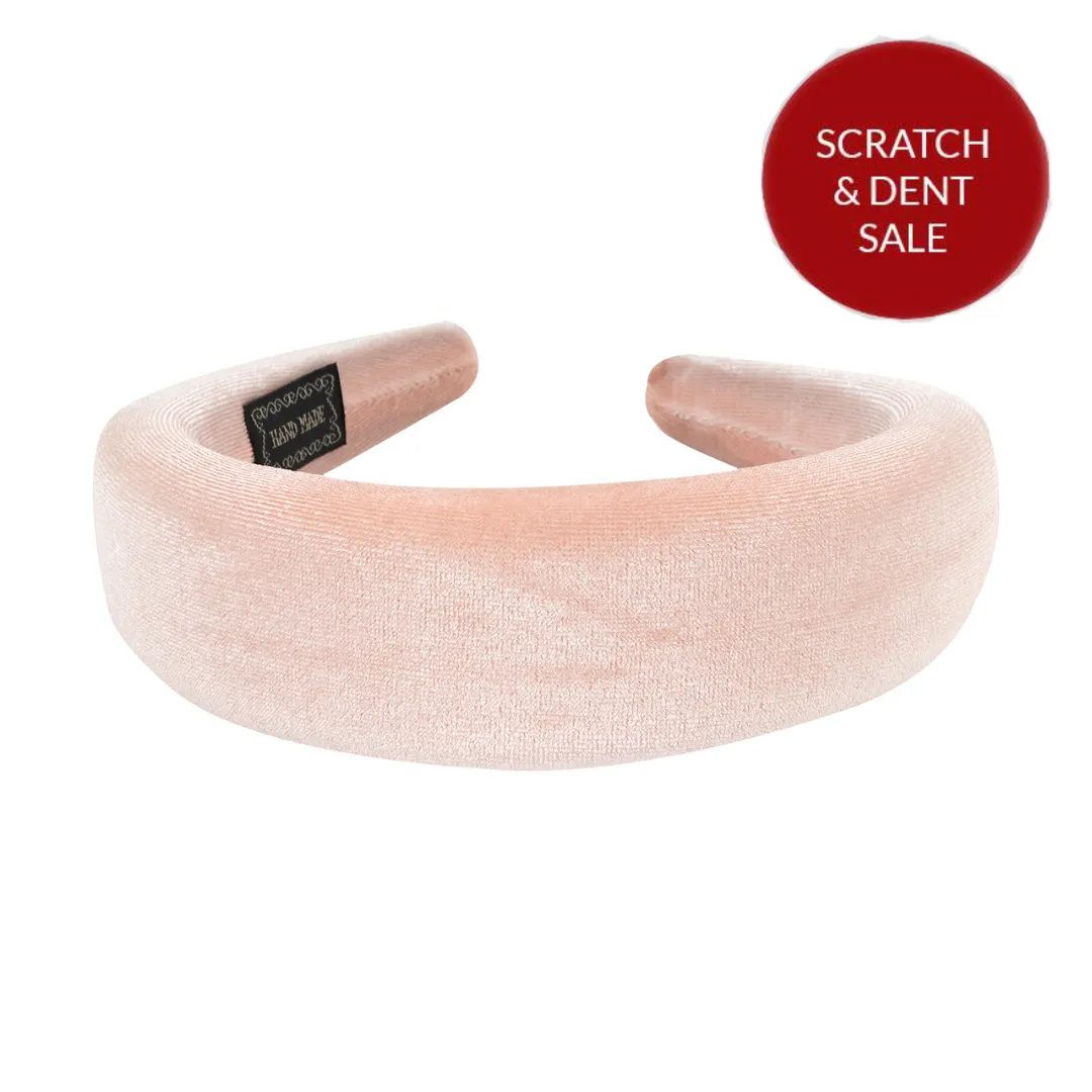 Vicky Velvet Pale Pink Hairband - Sample