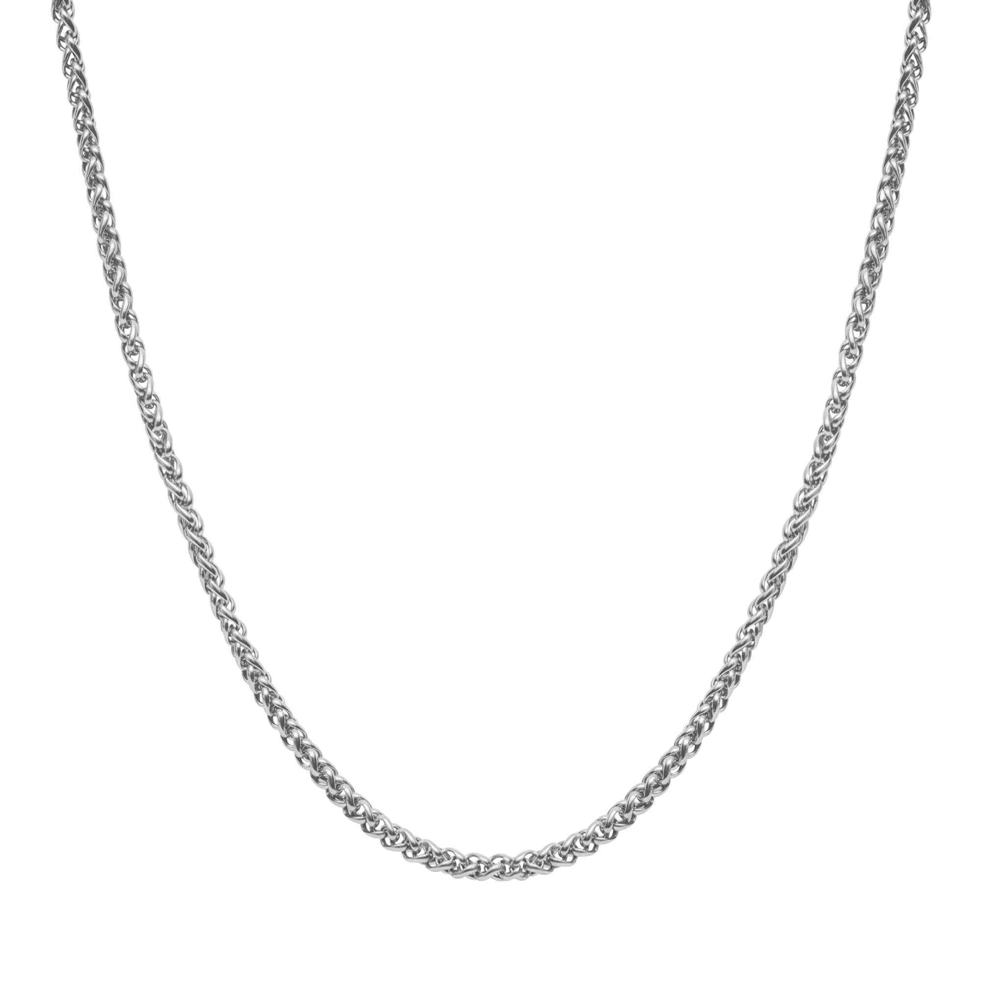 Wheat Chain - White Gold