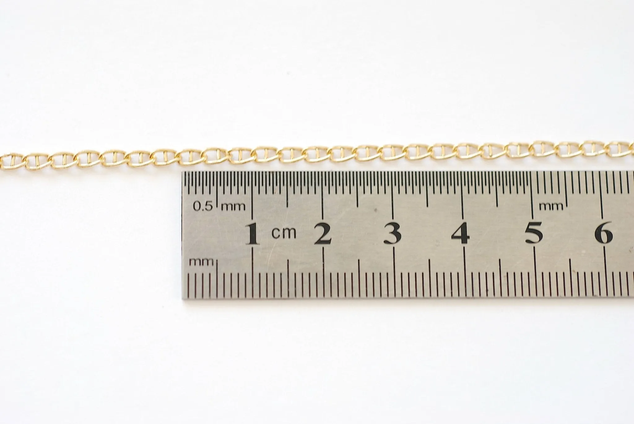 Wholesale Gold Filled Mariner Anchor Chain l Gold Filled or Sterling Silver 2.5mm 3.2mm Anchor Cable Chain l Permanent Jewelry