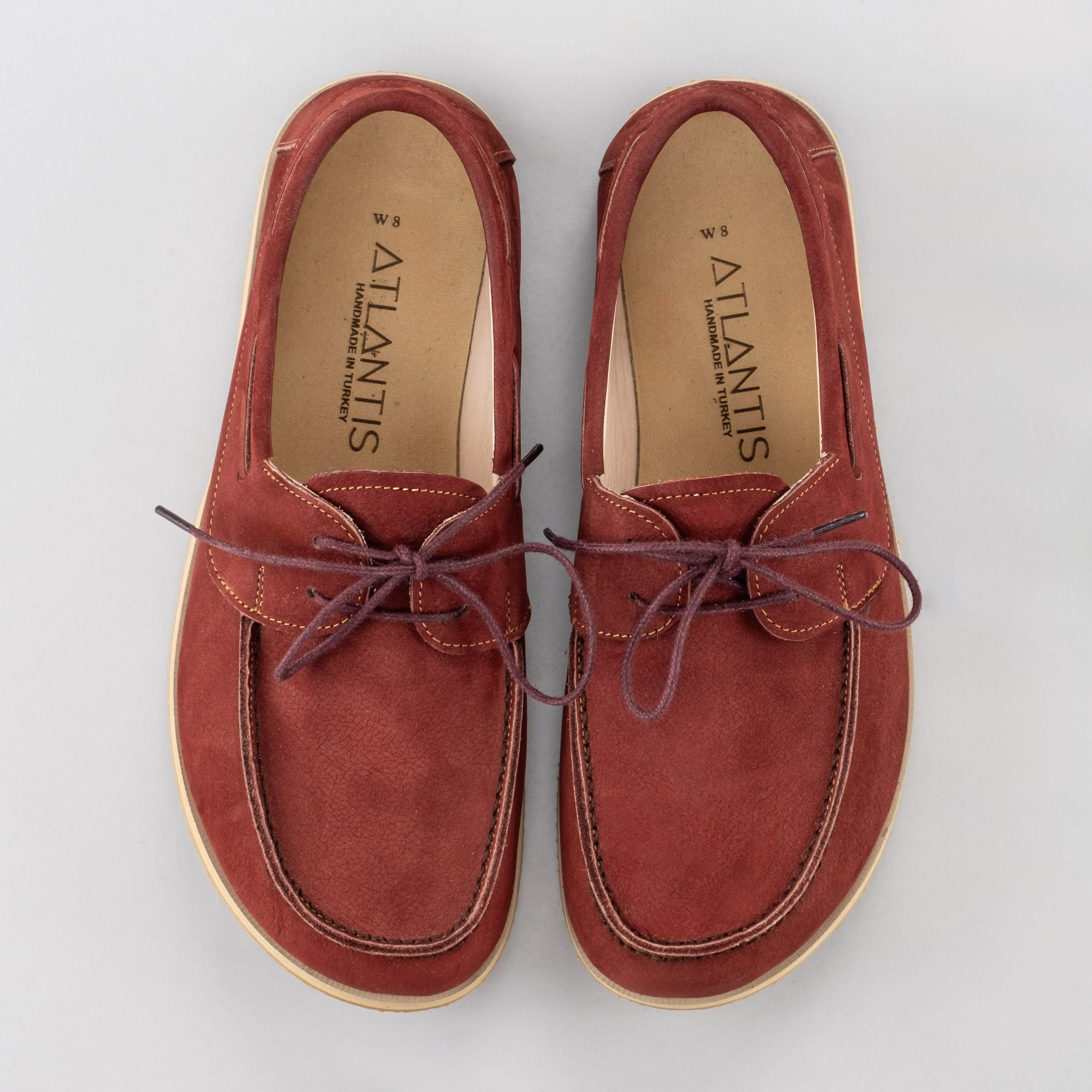 Women's Burgundy Boat Shoes