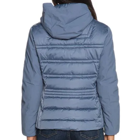 Yes Zee Girl's hooded down jacket with fake vest 3006 M8JJ 0633 light blue