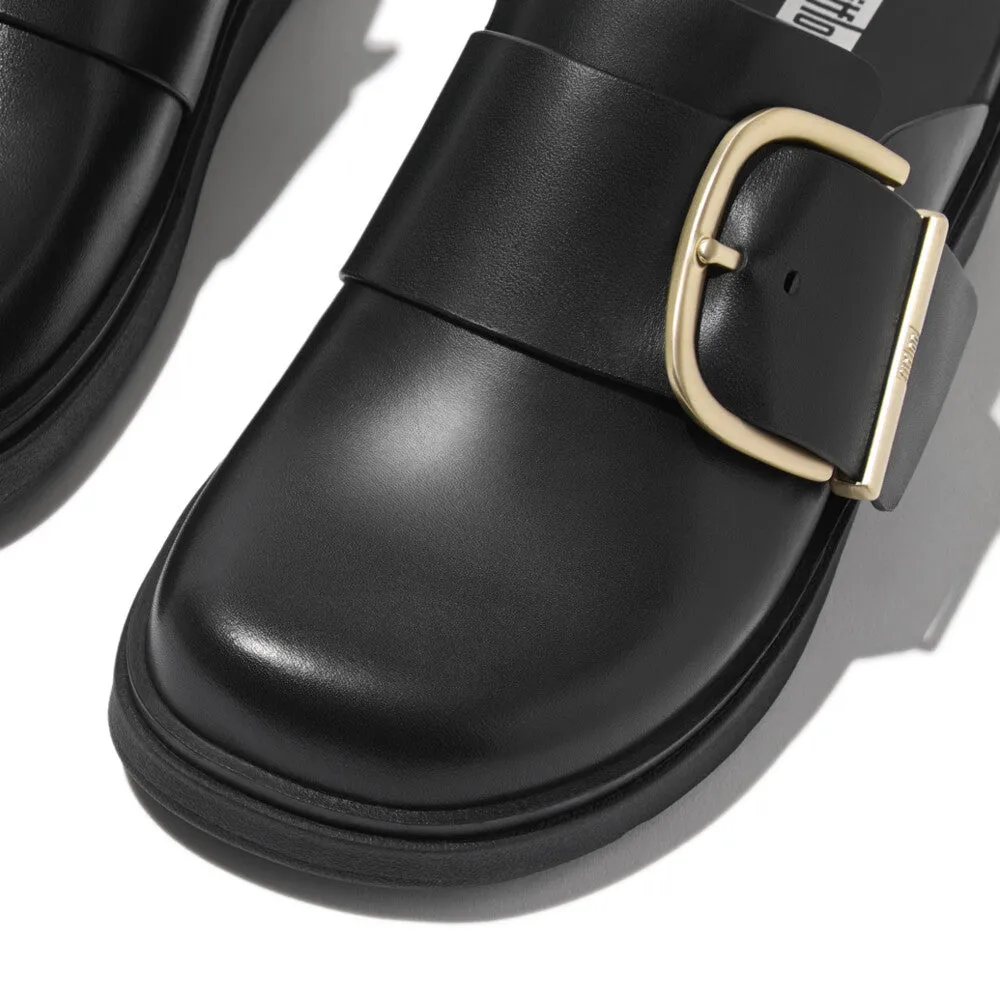 รองเท้าแตะแบบสวม ผู้หญิง รุ่น GEN-FF MAXI-BUCKLE LEATHER MULES