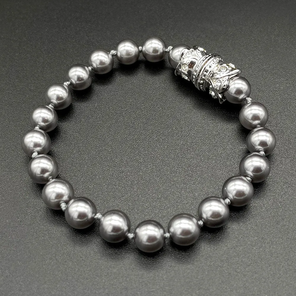 【カナダ輸入】ヴィンテージ NOLAN MILLER ガラスパール ブレスレット/Vintage NOLAN MILLER Glass Pearl Bracelet