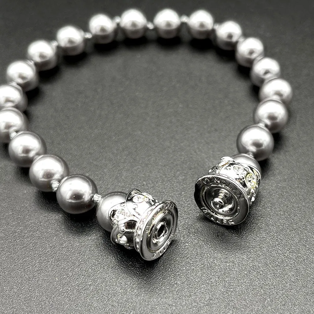 【カナダ輸入】ヴィンテージ NOLAN MILLER ガラスパール ブレスレット/Vintage NOLAN MILLER Glass Pearl Bracelet