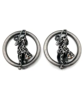 【ドイツ買付】ヴィンテージ SEIBOTH チーター イヤリング/Vintage SEIBOTH Cheetah Clip On Earrings