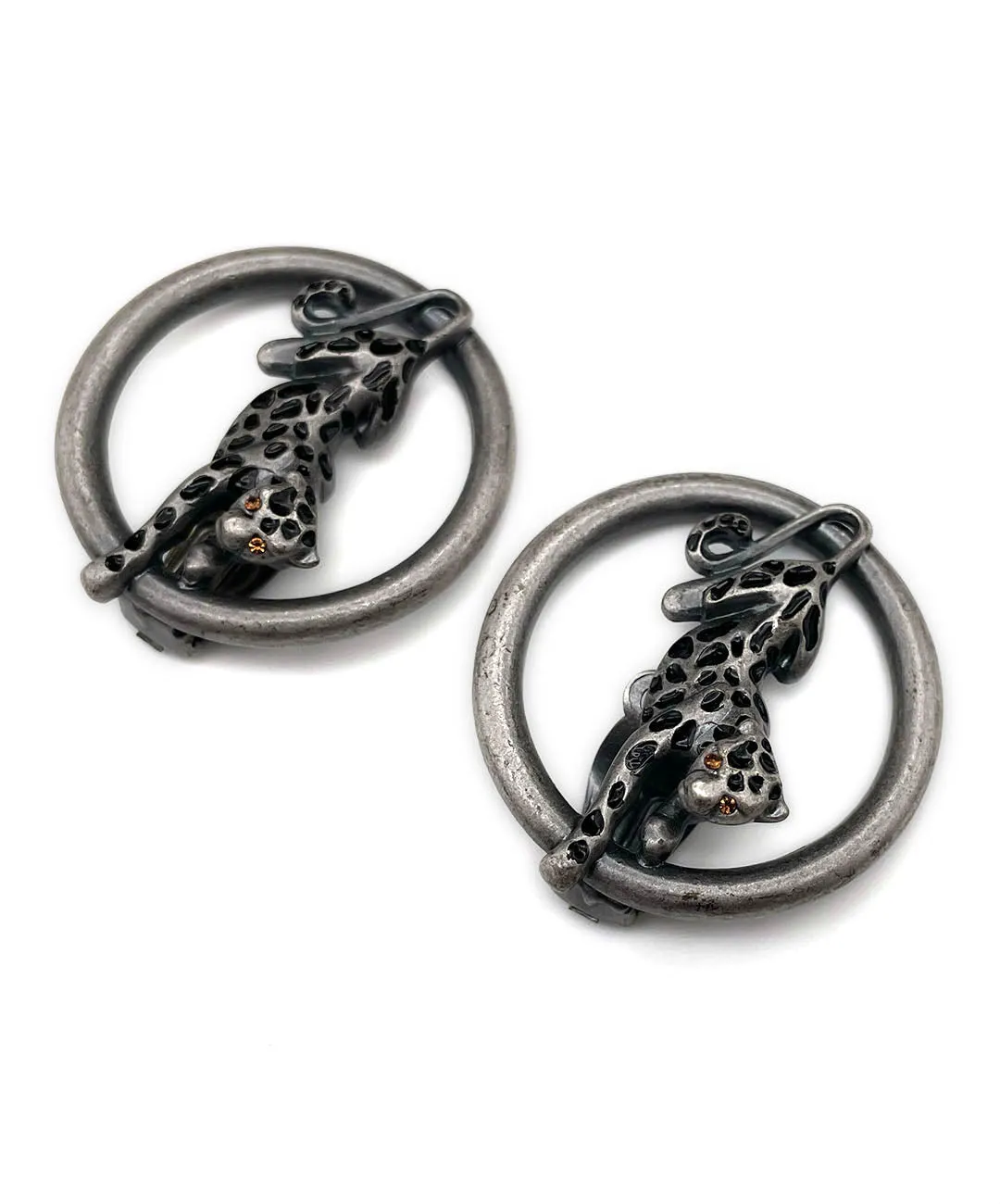 【ドイツ買付】ヴィンテージ SEIBOTH チーター イヤリング/Vintage SEIBOTH Cheetah Clip On Earrings