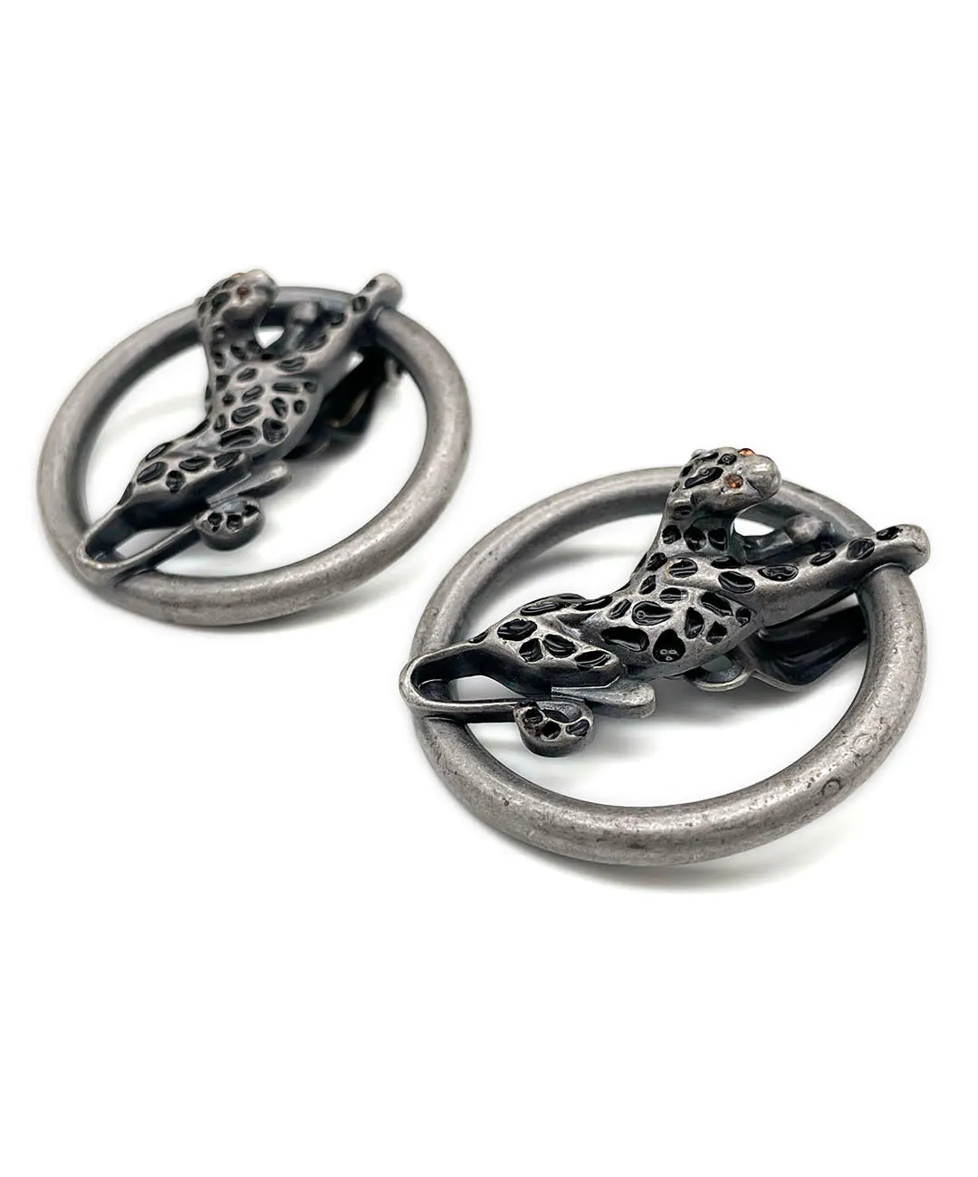 【ドイツ買付】ヴィンテージ SEIBOTH チーター イヤリング/Vintage SEIBOTH Cheetah Clip On Earrings