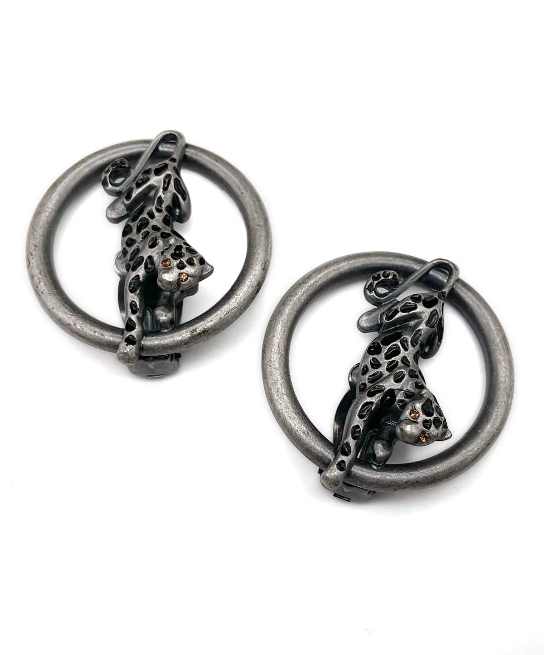 【ドイツ買付】ヴィンテージ SEIBOTH チーター イヤリング/Vintage SEIBOTH Cheetah Clip On Earrings