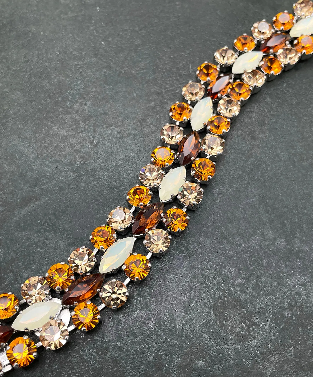 【ドイツ買付】ヴィンテージ SEIBOTH トパーズ ビジュー ブレスレット/Vintage SEIBOTH Topaz Bijou Bracelet