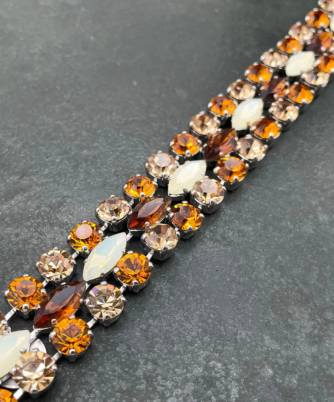 【ドイツ買付】ヴィンテージ SEIBOTH トパーズ ビジュー ブレスレット/Vintage SEIBOTH Topaz Bijou Bracelet