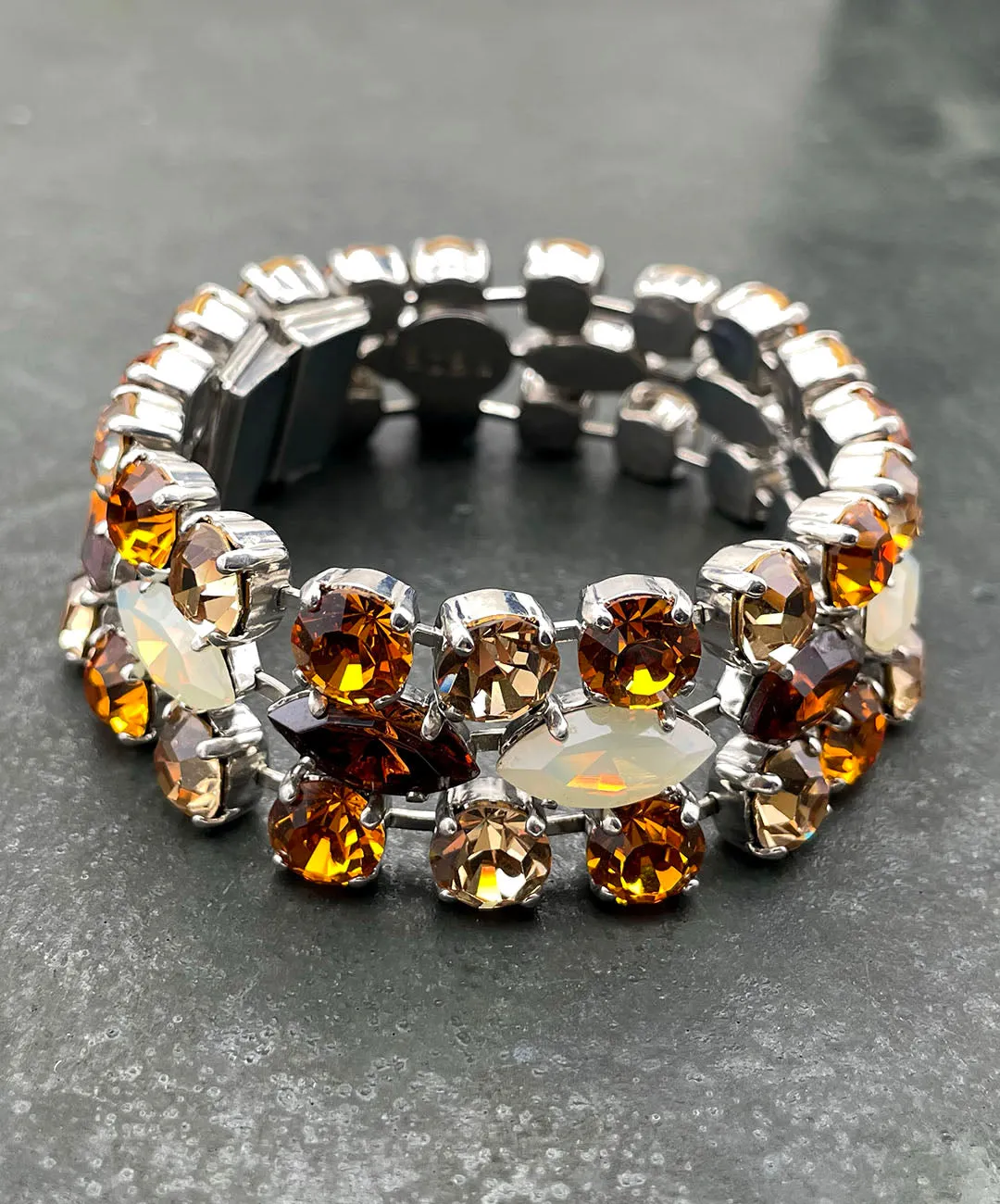 【ドイツ買付】ヴィンテージ SEIBOTH トパーズ ビジュー ブレスレット/Vintage SEIBOTH Topaz Bijou Bracelet