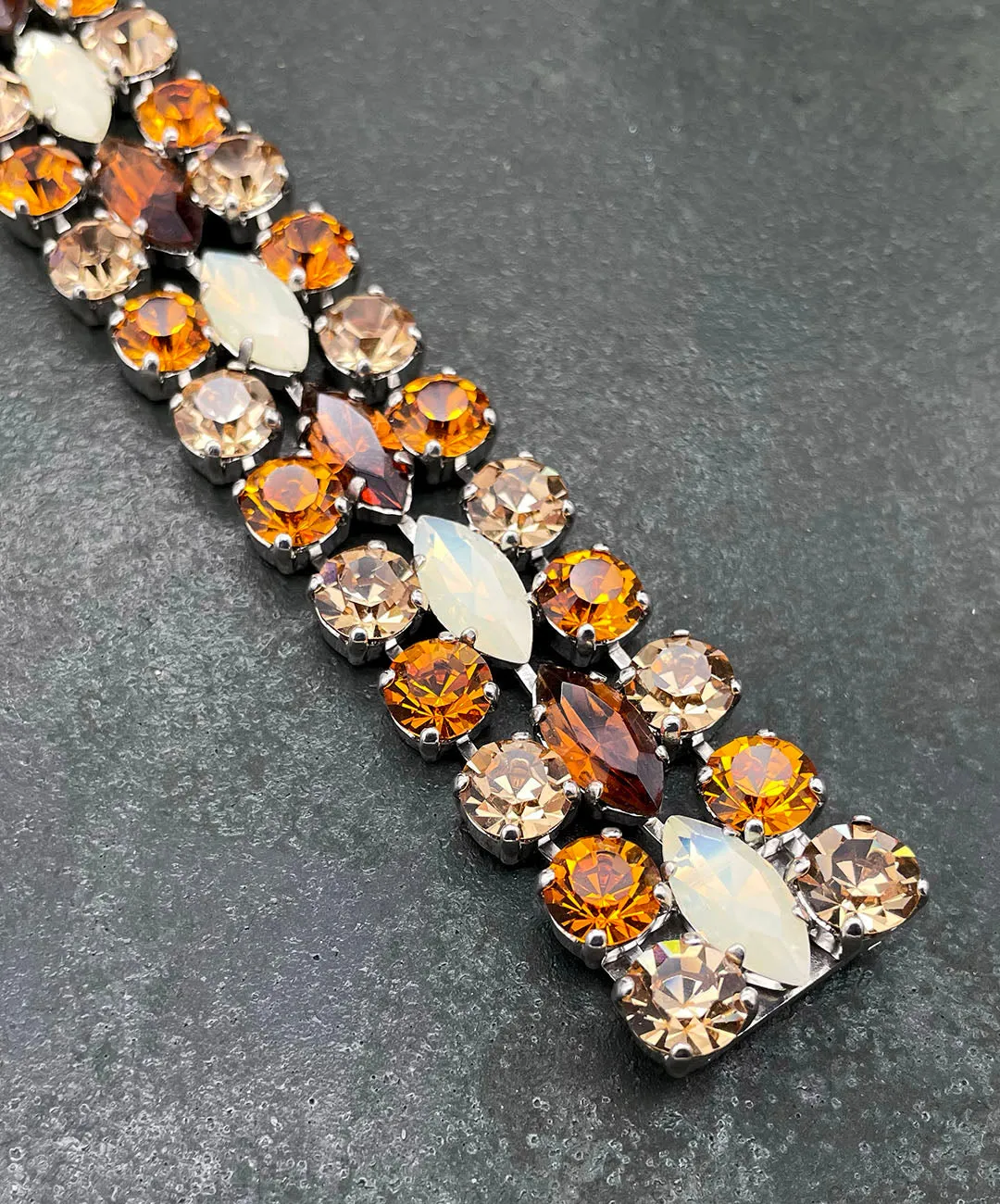 【ドイツ買付】ヴィンテージ SEIBOTH トパーズ ビジュー ブレスレット/Vintage SEIBOTH Topaz Bijou Bracelet