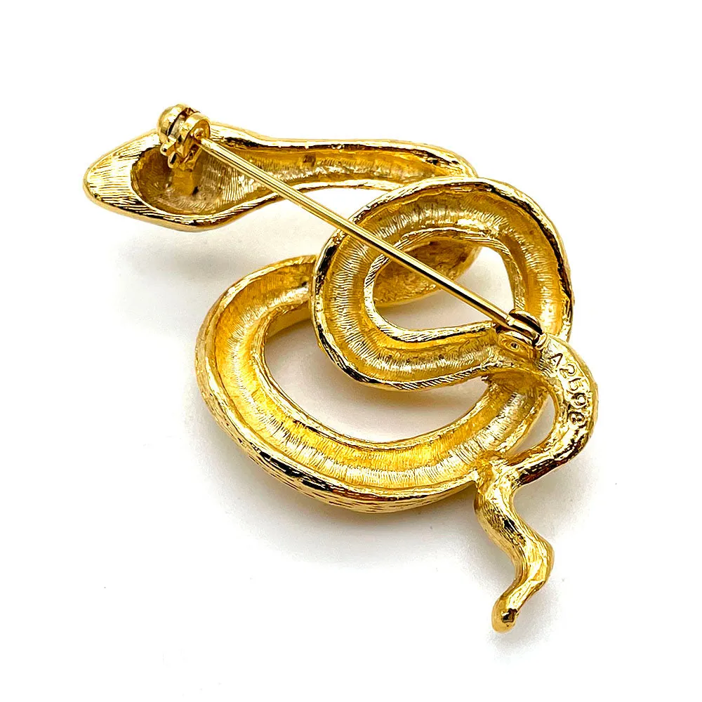 【フランス輸入】 ヴィンテージ SPHINX  スネーク ブローチ/Vintage SPHINX Snake Brooch