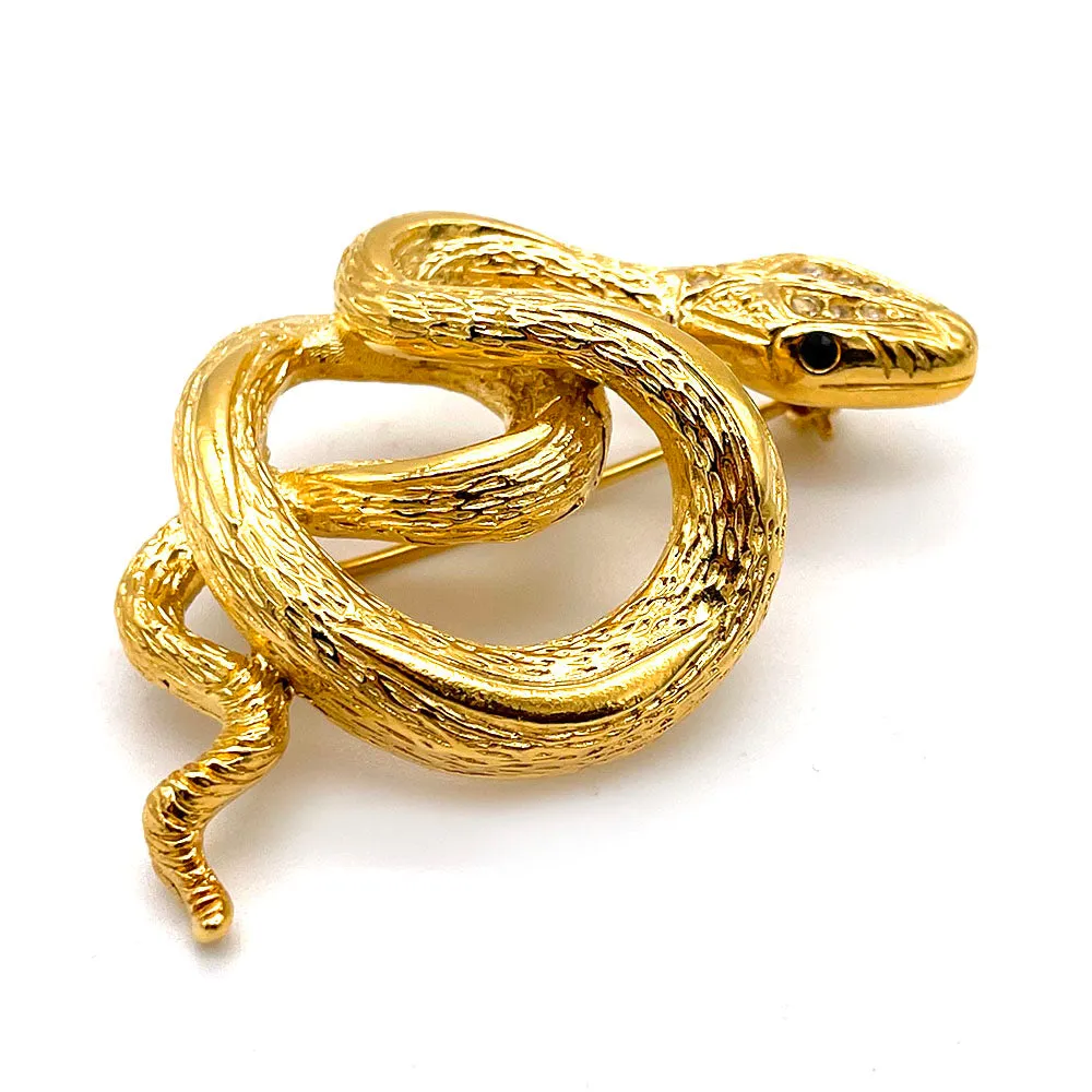 【フランス輸入】 ヴィンテージ SPHINX  スネーク ブローチ/Vintage SPHINX Snake Brooch