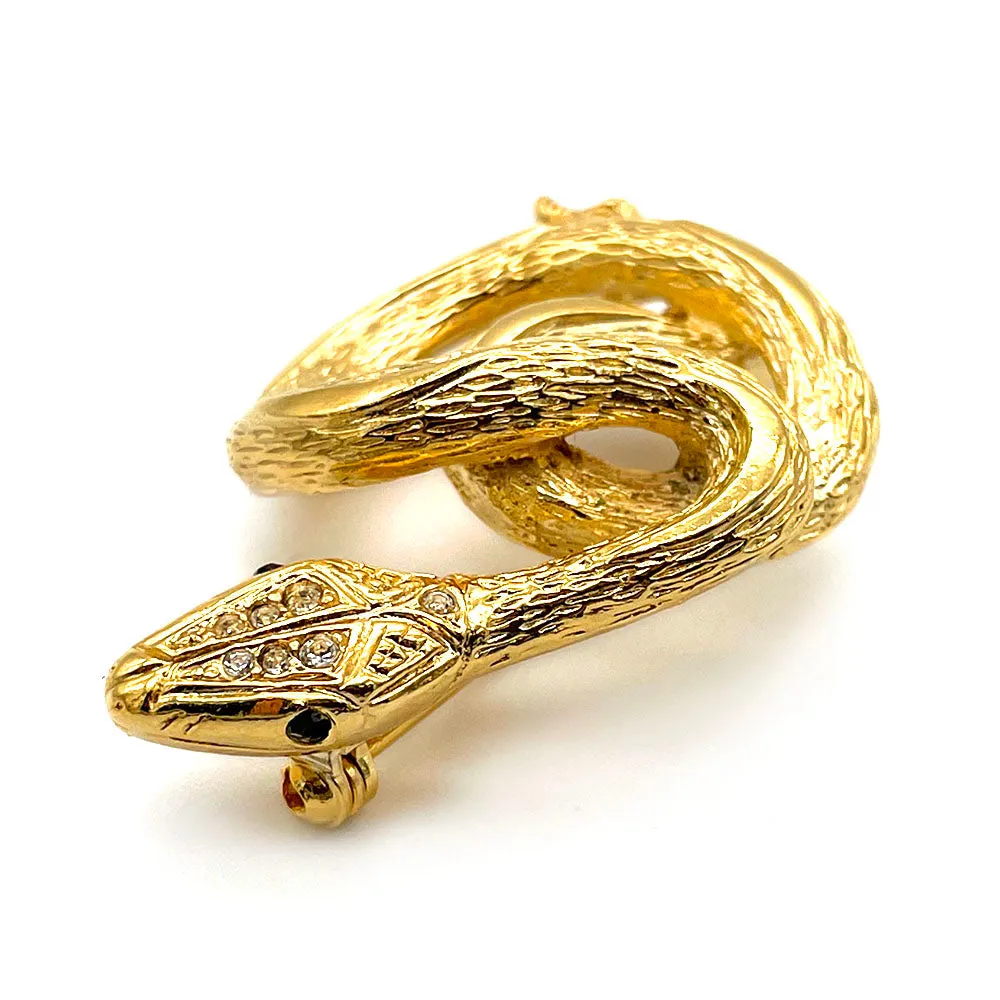 【フランス輸入】 ヴィンテージ SPHINX  スネーク ブローチ/Vintage SPHINX Snake Brooch